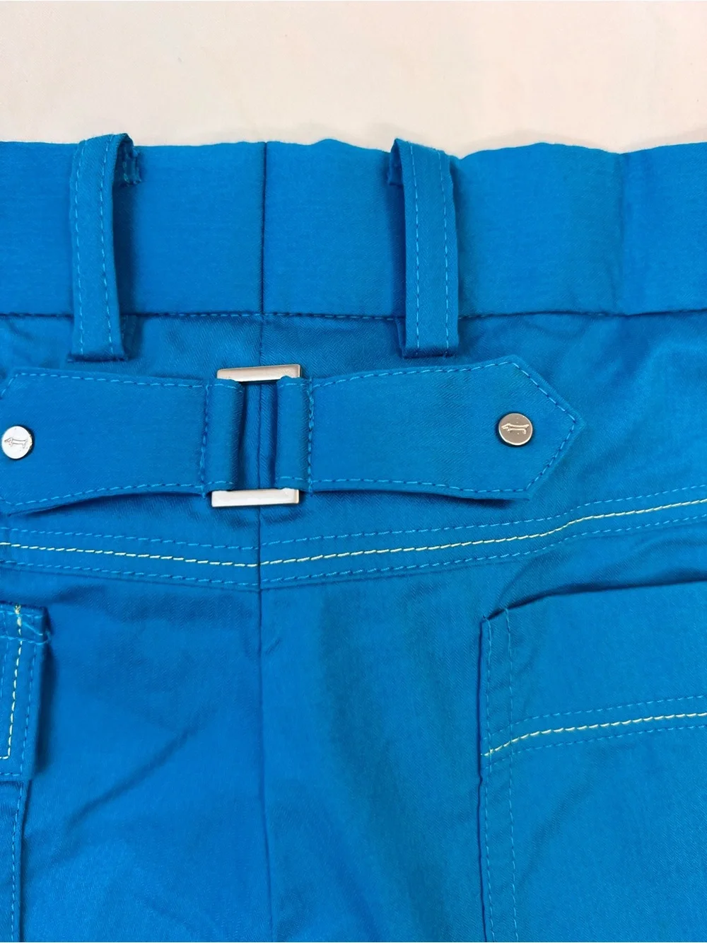 Louis Castel vibrant blue golf trousers